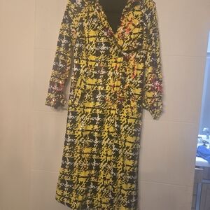 AKIRA Yellow and Black Trench Coat